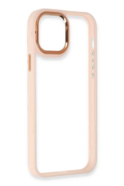 Apple iPhone 12 Pro Max Kılıf Dora Kapak - Pudra