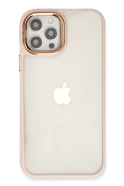 Apple iPhone 12 Pro Max Kılıf Dora Kapak - Pudra