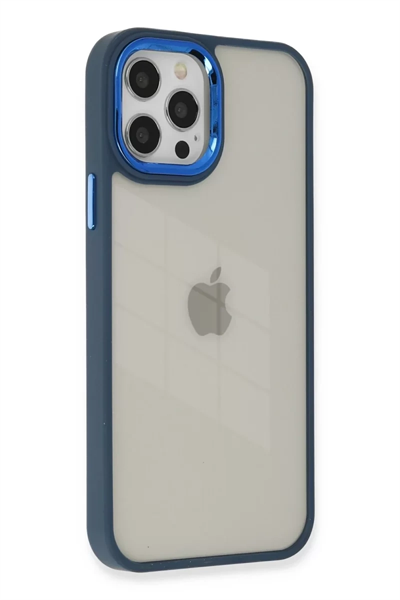 Apple iPhone 12 Pro Max Kılıf Dora Kapak - Mavi