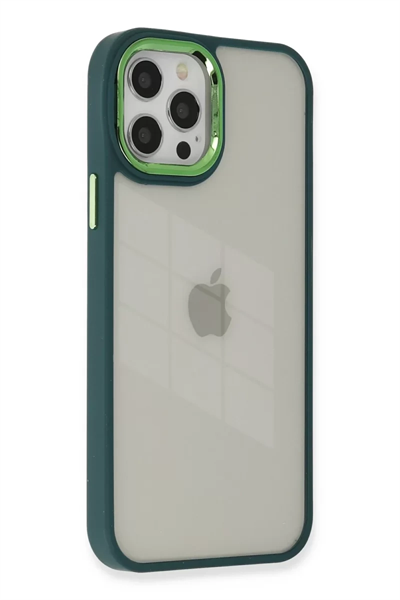 Apple iPhone 12 Pro Max Kılıf Dora Kapak - Haki Yeşil