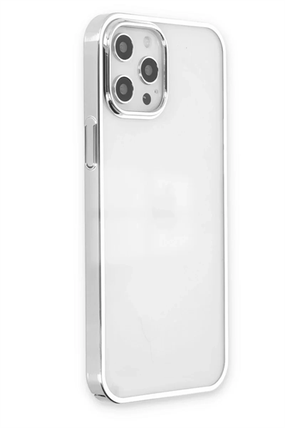Apple iPhone 12 Pro Max Kılıf Element Silikon - Gümüş
