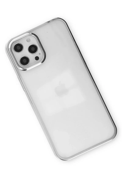 Apple iPhone 12 Pro Max Kılıf Element Silikon - Gümüş