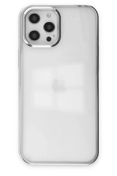 Apple iPhone 12 Pro Max Kılıf Element Silikon - Gümüş