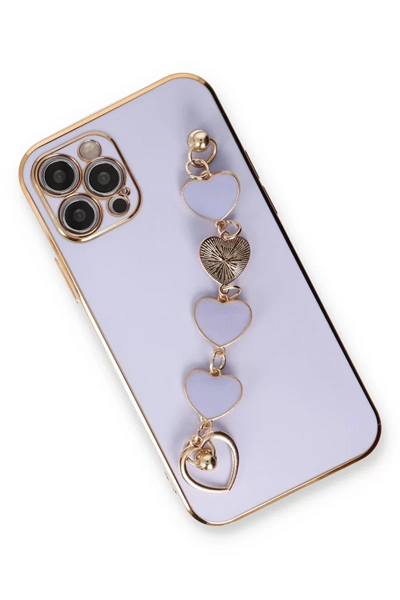 Apple iPhone 12 Pro Max Kılıf Esila Silikon - Lila