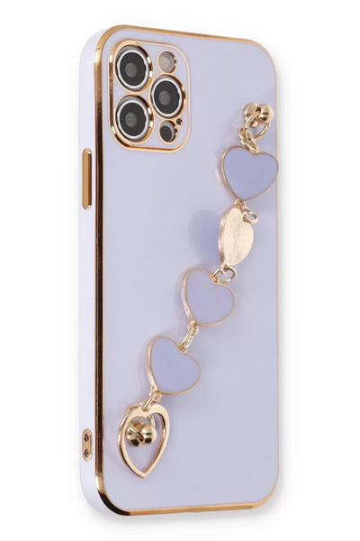 Apple iPhone 12 Pro Max Kılıf Esila Silikon - Lila