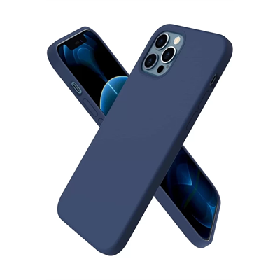 Apple iPhone 12 Pro Max Kılıf First Silikon - Lacivert