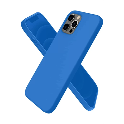 Apple iPhone 12 Pro Max Kılıf First Silikon - Mavi