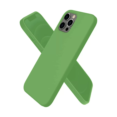 Apple iPhone 12 Pro Max Kılıf First Silikon - Yeşil