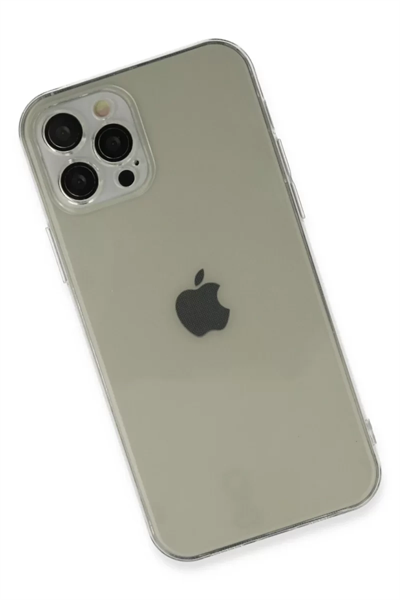 Apple iPhone 12 Pro Max Kılıf Fly Lens Silikon - Şeffaf