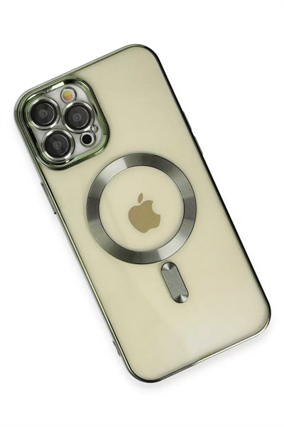 Apple iPhone 12 Pro Max Kılıf Kross Magneticsafe Kapak - Koyu Yeşil