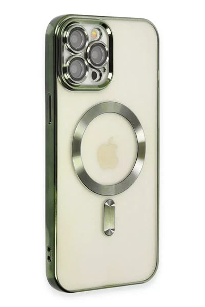 Apple iPhone 12 Pro Max Kılıf Kross Magneticsafe Kapak - Koyu Yeşil