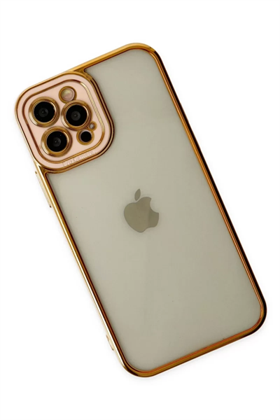 Apple iPhone 12 Pro Max Kılıf Liva Lens Silikon - Rose