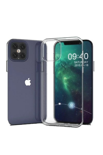 Apple iPhone 12 Pro Max Kılıf Lüx Şeffaf Silikon
