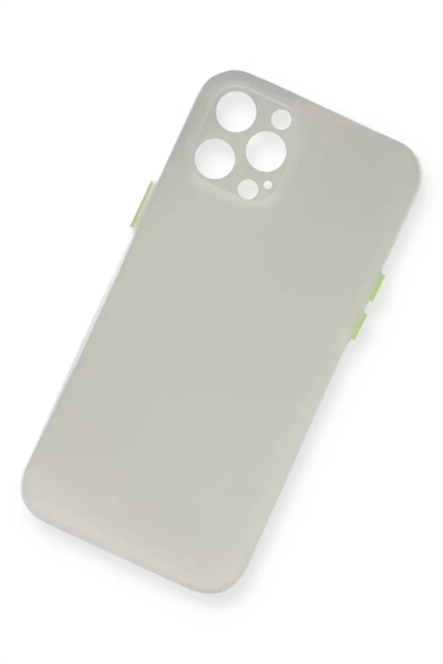 Apple iPhone 12 Pro Max Kılıf PP Ultra İnce Kapak - Beyaz