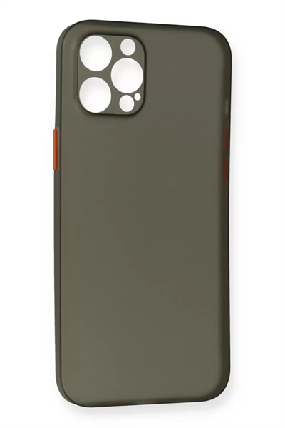 Apple iPhone 12 Pro Max Kılıf PP Ultra İnce Kapak - Gri