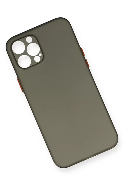 Apple iPhone 12 Pro Max Kılıf PP Ultra İnce Kapak - Gri