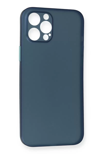 Apple iPhone 12 Pro Max Kılıf PP Ultra İnce Kapak - Mavi