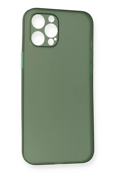 Apple iPhone 12 Pro Max Kılıf PP Ultra İnce Kapak - Yeşil