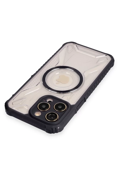 Apple iPhone 12 Pro Max Kılıf Prag Magneticsafe Kapak - Siyah