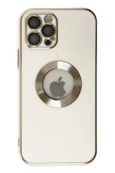 Apple iPhone 12 Pro Max Kılıf Store Silikon - Beyaz