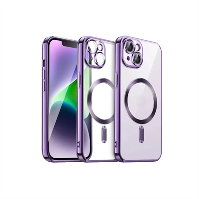 Apple iPhone 13 Kılıf Kross Magneticsafe Kapak - Mor