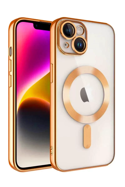 Apple iPhone 13 Kılıf Kross Magneticsafe Kapak - Turuncu