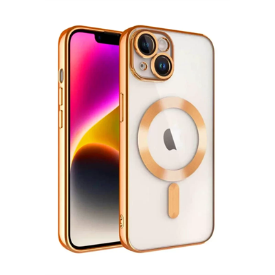 Apple iPhone 13 Kılıf Kross Magneticsafe Kapak - Turuncu