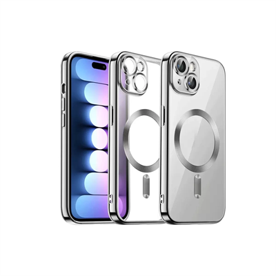 Apple iPhone 13 Kılıf Kross Magneticsafe Kapak - Gümüş