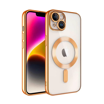 Apple iPhone 13 Kılıf Kross Magneticsafe Kapak - Turuncu