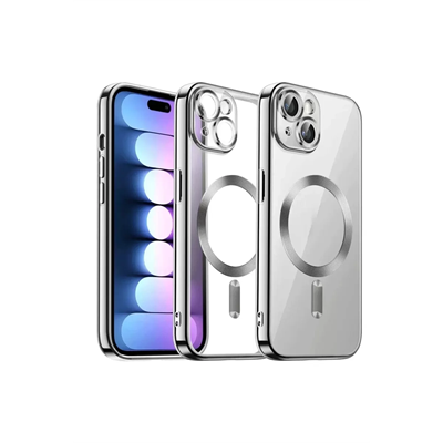 Apple iPhone 13 Kılıf Kross Magneticsafe Kapak - Gümüş