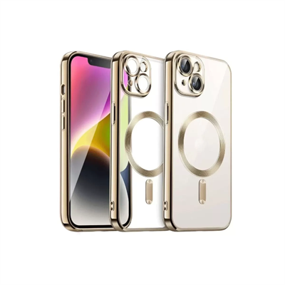 Apple iPhone 13 Kılıf Kross Magneticsafe Kapak - Gold