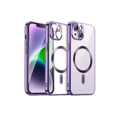 Apple iPhone 13 Kılıf Kross Magneticsafe Kapak - Mor