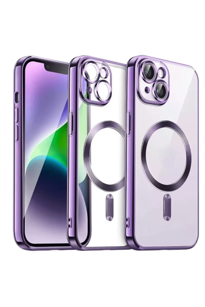 Apple iPhone 13 Kılıf Kross Magneticsafe Kapak - Mor