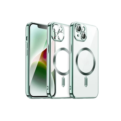 Apple iPhone 13 Kılıf Kross Magneticsafe Kapak - Koyu Yeşil