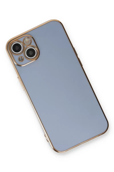 Apple iPhone 13 Kılıf Volet Silikon - Mavi