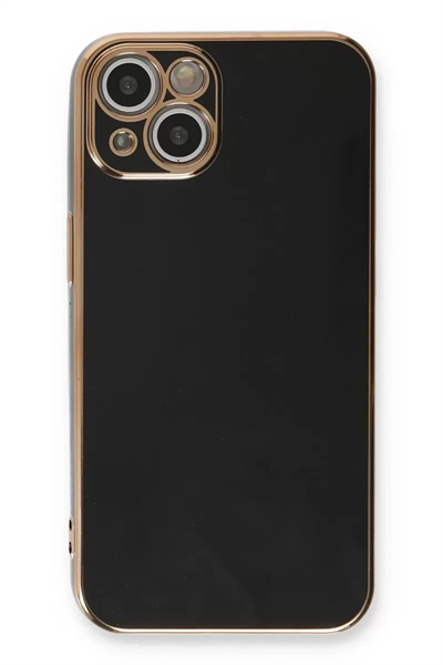 Apple iPhone 13 Kılıf Volet Silikon - Siyah