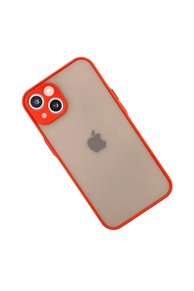 Apple iPhone 13 Mini Kılıf Montreal Silikon Kapak - Kırmızı