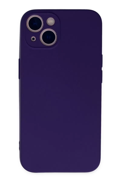 Apple iPhone 13 Mini Kılıf Nano içi Kadife Silikon - Mor