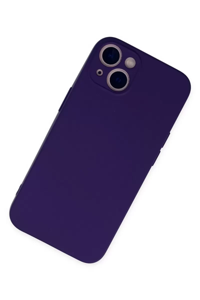 Apple iPhone 13 Mini Kılıf Nano içi Kadife Silikon - Mor