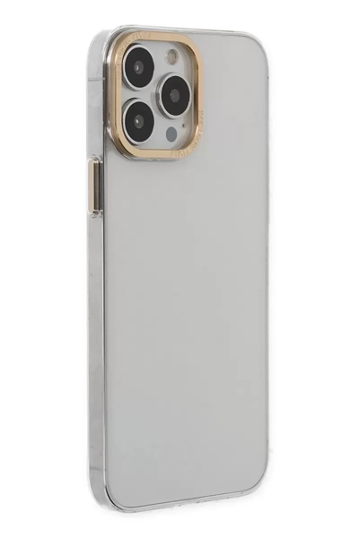 Apple iPhone 13 Pro Kılıf Anka PC Sert Metal Kapak - Şeffaf