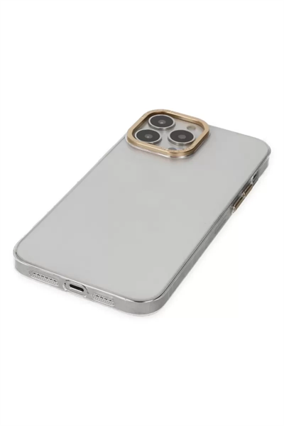 Apple iPhone 13 Pro Kılıf Anka PC Sert Metal Kapak - Şeffaf