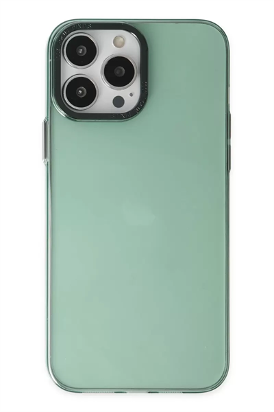 Apple iPhone 13 Pro Kılıf Anka PC Sert Metal Kapak - Yeşil