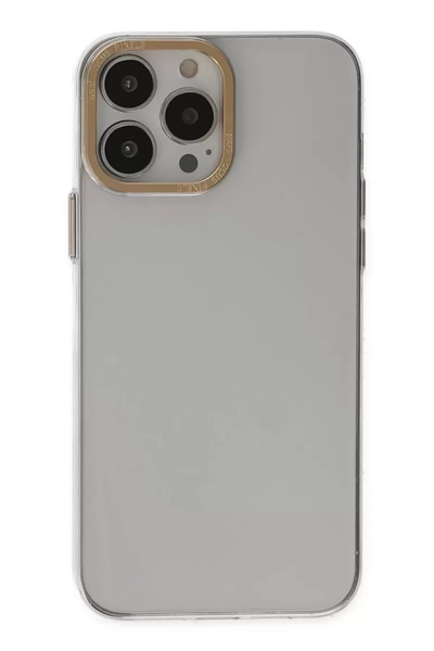 Apple iPhone 13 Pro Kılıf Anka PC Sert Metal Kapak - Şeffaf