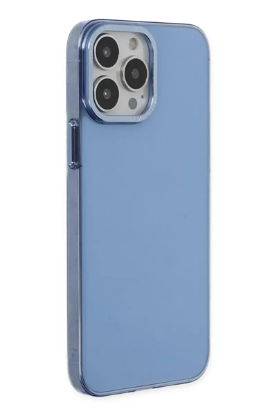 Apple iPhone 13 Pro Kılıf Anka PC Sert Metal Kapak - Mavi