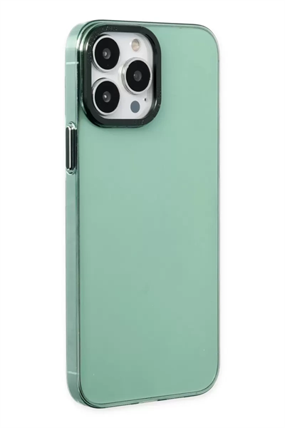 Apple iPhone 13 Pro Kılıf Anka PC Sert Metal Kapak - Yeşil