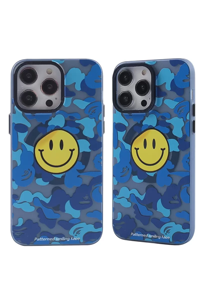 Apple iPhone 13 Pro Kılıf Apollo Magneticsafe Desenli Kapak - Apollo Mavi - 1