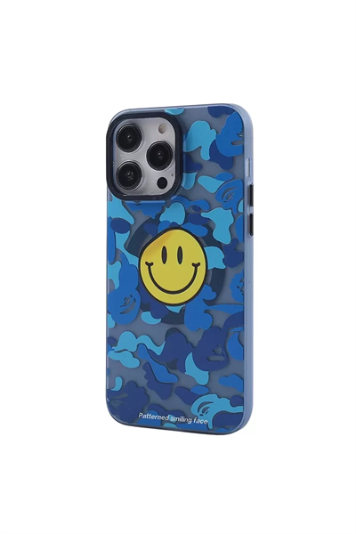 Apple iPhone 13 Pro Kılıf Apollo Magneticsafe Desenli Kapak - Apollo Mavi - 1