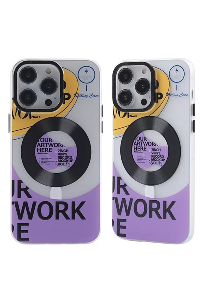 Apple iPhone 13 Pro Kılıf Apollo Magneticsafe Desenli Kapak - Apollo Şeffaf - 6