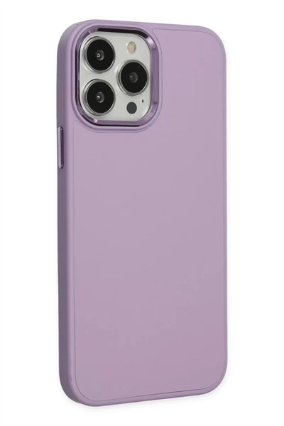 Apple iPhone 13 Pro Kılıf Asya Deri Silikon - Lila