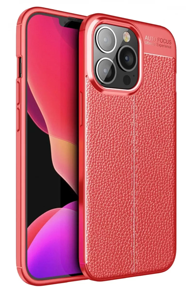 Apple iPhone 13 Pro Kılıf Auto Focus Kapak - Kırmızı